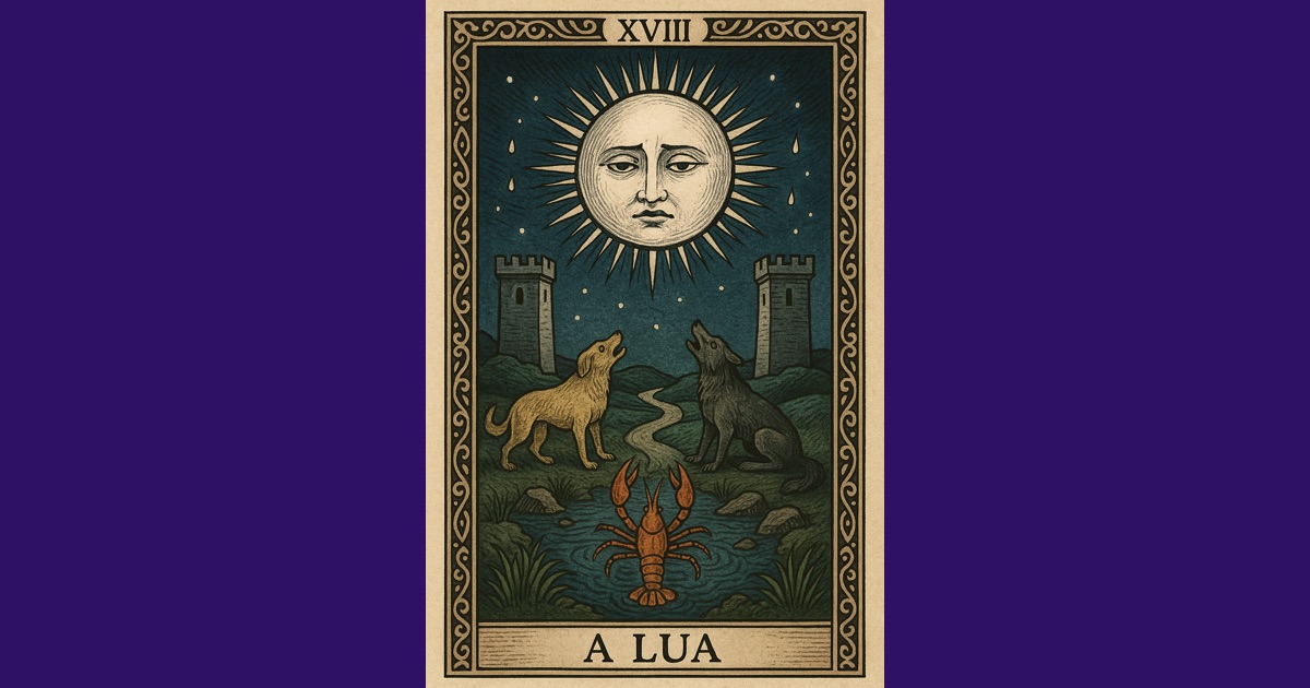 A Lua no Tarot: Significado da Carta da Ilusão e da Intuição