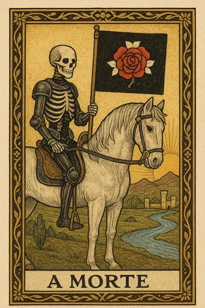 A carta A Morte do baralho do Oráculo da Lua